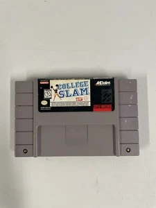 College Slam (Super Nintendo Entertainment System, 1996) SNES Untested - Picture 1 of 4