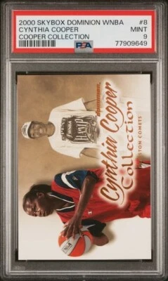 2000 SKYBOX DOMINION WNBA #8 CYNTHIA COOPER COLLECTION PSA 9 Houston Comets - Image 1 of 2