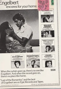 engelbert humperdinck Concert Ticket & program Sept 9 1978 Merriweather Post 7L - Picture 1 of 12