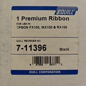 Lot of 3 Quill 7-11396 Black Printer Ribbons for Epson FX100 MX100 RX100 NOS - Picture 1 of 4