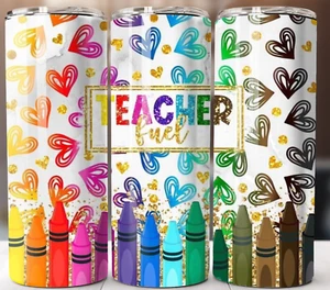 Teacher Tumbler 20oz Insulated Travel Mug Stainless Steel Cup Mug Lid and Straw - Picture 1 of 6