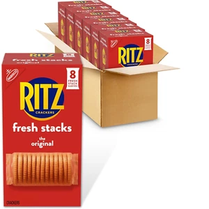Fresh Stacks Original Crackers, Bulk Travel Snacks, 6 Boxes (48 Multi Snack Pack - Picture 1 of 12