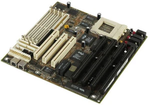 Mainboard Baby-AT BIOSTAR MB-8500TVX-A VER. 2.1 SOCKEL 7 SIMM PCI ISA - Picture 1 of 2