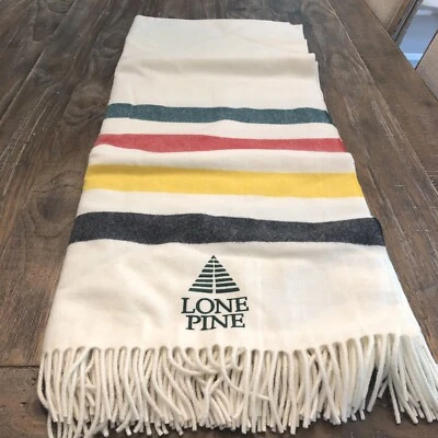 PENDLETON 5th Avenue Wool Throw - White - Image 1 of 4