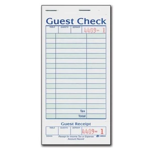 Adams SA540A Guest Check With Stub ( 50 Checks Per Pad) - Picture 1 of 1
