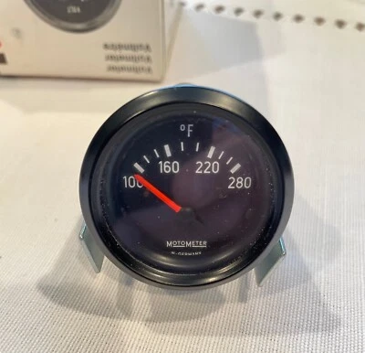 6 Volt Temp Gauge Fits Mercedes Benz 180 Volvo 544 Borgward Isabella Porsche 356 - Image 1 of 4