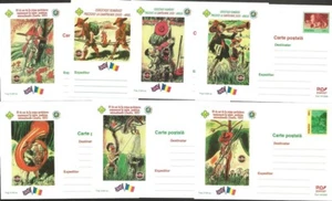 2000 Rumänien Pfadfinder Set 7 Ansichtskarten - Bild 1 von 3