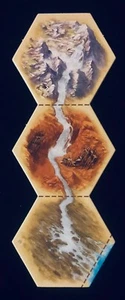 Catan Expansion Traders & Barbarians | Rivers of Catan 3 Hex Tile | Pieza de juego - Imagen 1 de 3