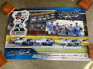 Carl Edwards Fastenal Racing in Charlotte Original Vintage Racing poster - Picture 1 of 4