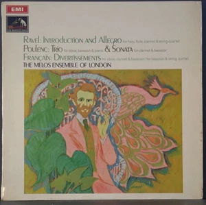 HMV ASD 2506 ED1 UK RAVEL POULENC FRANCAIX MELOS ENSAMBLE OF LONDON 1969 VINYL - Picture 1 of 3