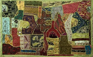 Exquisite Surprise Home Linen Indian Embroidery Wall Hanging Decor Tapestry - Picture 1 of 12
