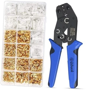 Wire Terminal Crimping Tool Kit, Ratcheting Wire Crimper AWG 22-16(0.5 - Picture 1 of 8