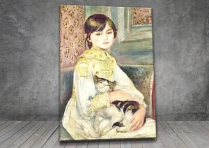 Auguste Renoir  Julie Manet portrait FRAMED CANVAS PAINTING ART PRINT  1266 - Picture 1 of 7