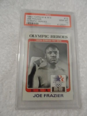 1983 Topps / M & M's Olympic Heroes USA 'Smokin Joe Frazier #15 PSA 10 GEM MT - Image 1 of 2