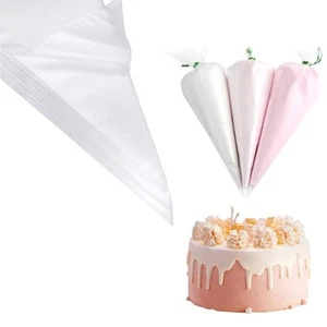 Piping Bags,100 Pieces Anti Burst Piping Bags, 12 Inches, Icing Piping Bags, ... - Picture 1 of 7