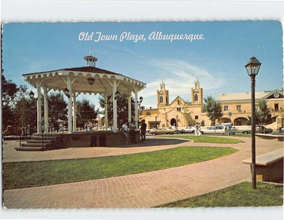 Postcard Old Town Plaza Albuquerque NM USA - Image 1 of 2