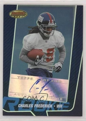 2005 Bowman's Best Rookie Blue /299 Charles Frederick #157 Rookie Auto RC - Image 1 of 2