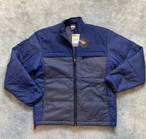 Nike Deadstock Prima Loft Mens (M) Size Black & Blue Zip Jacket w Logo NWT - Picture 1 of 11