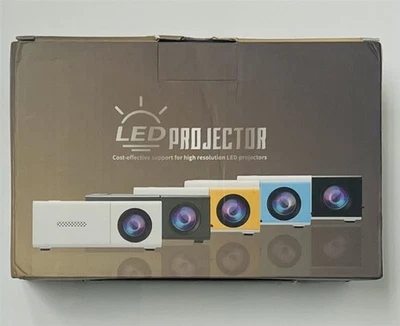 Portable White Multi-Media HD Mini LED Projector Model YG300 - Image 1 of 4
