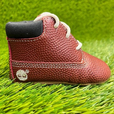 Timberland Infant Crib Toddler Size 2M Red Black Athletic Lace Up Shoes Boots - Image 1 of 4