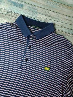 Polo mediano de golf a rayas de manga corta Augusta National "The Masters" para hombre Foto 1 de 4