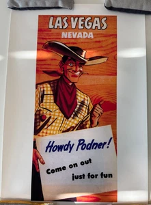 Vegas Vic Las Vegas NV  12x18" - FREE SHIPPING - Picture 1 of 1