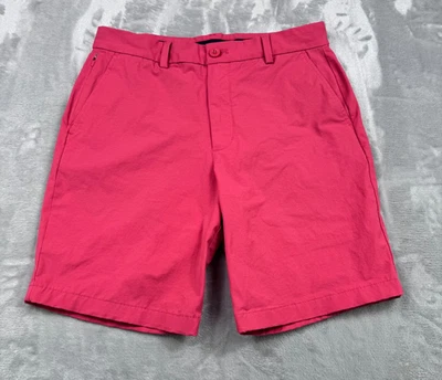 Shorts masculino Vineyard Vines On The Go 31 vermelho salmão OTG golfe desempenho chino - Imagem 1 de 4