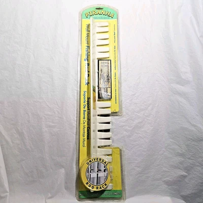 Estante de caña de pescar piraña montado en la pared para máximo 14 Foto 1 de 4