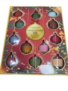 Scentworx Holiday Candles Christmas Advent Calendar 12 Days of Scents Gift Rare - Picture 1 of 5