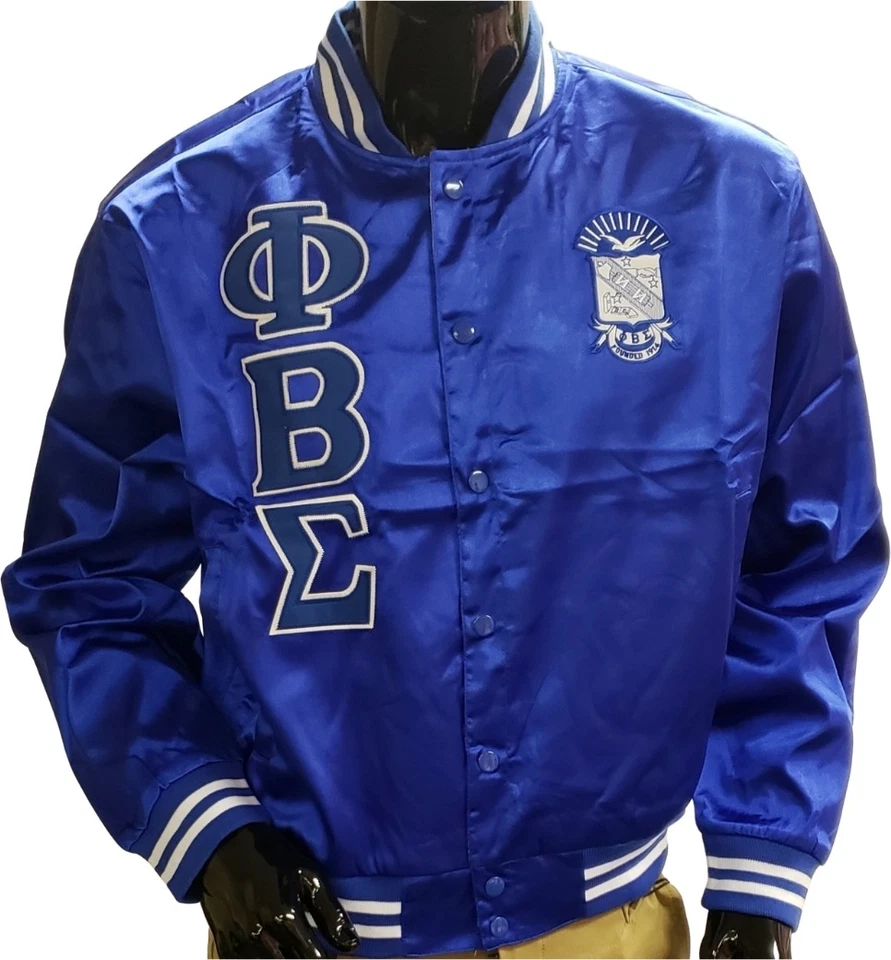 Chaqueta de satén Buffalo Dallas Phi Beta Sigma Foto 1 de 1