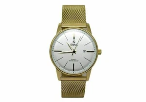Slava S10359 Quartz Analog Waterproof Mens Wrist Watch Calendar S/S Band - Picture 1 of 33