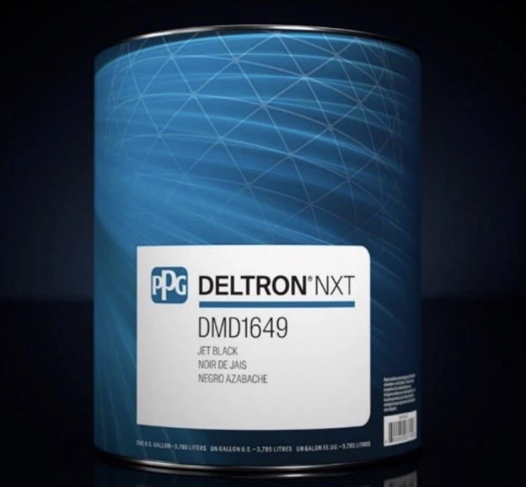 DMD1649 PPG Refinish Deltron 1 Gallon Jet Black Basecoat Paint