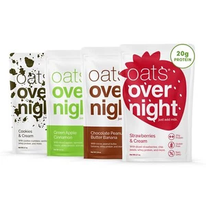 Oats Overnight Classic Variety Pack - High Protein High Fiber Breakfast Prote... - Picture 1 of 8
