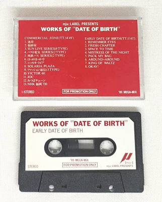 Works of "DATE OF BIRTH"  Promo Japanese Sample Cassette Album MJU Label '89 Mix - Image 1 of 4