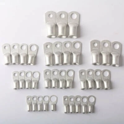Heavy Duty Cable Lugs Battery Ends Tinned Copper Eyelets Ring Terminal Connector - Image 1 of 4