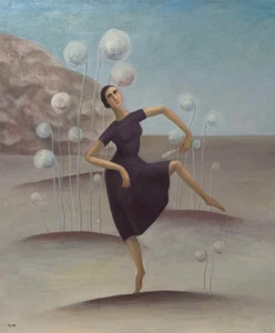 Natsuo Ikegami "Dance to the things that will be born" Oil on Canvas - Picture 1 of 1