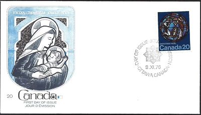 🍁Canadá #699 "NATIVIDAD DE NAVIDAD" Cubierta Fleetwood 1976 Nueva Foto 1 de 2