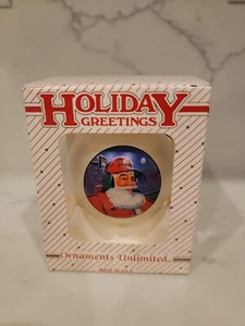 Holiday Greetings Nebraska Huskers Ornaments Unlimited Santa  - Picture 1 of 5