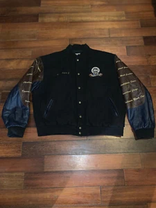 Giacca pelle anni 90 1995 MLB Negro Leagues 75° anniversario R.G. PINKET JR XL - Foto 1 di 15