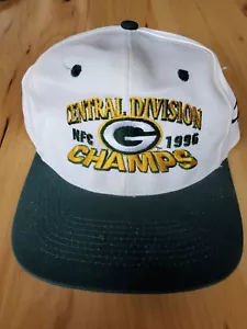 De Colección Green Bay Packers 1996 División Champs Snapback Sombrero Logo Athletic Pro Line - Imagen 1 de 10