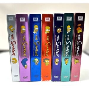 The Simpsons Lot of 7 Complete DVD Box Sets Season 1, 3, 4, 5, 7, 8, 9