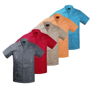 Pre-owned Boy's Guayabera Beach Wedding Baptism Button-Up Casual Dress Shirt - Picture 1 of 3