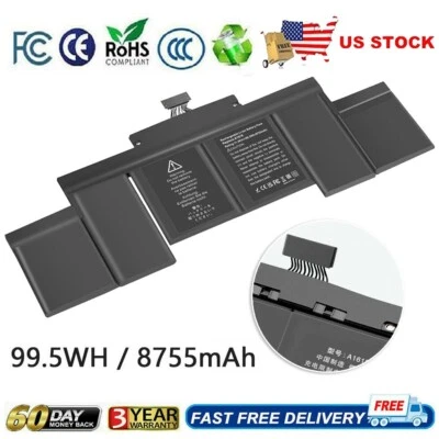 Batería de repuesto A1618 para Apple MacBook Pro 15” Retina A1398 mediados de 2015 99,5 Wh Foto 1 de 4