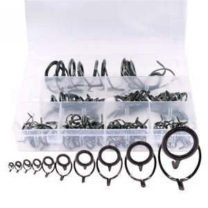 Fishing Rod Guide Stainless Steel Ceramics Rings Rod Repair Kit Spinning Casting - Picture 1 of 33