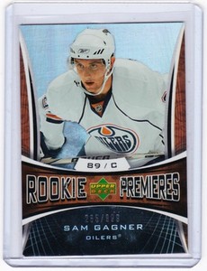 07-08 2007-08 UD TRILOGY SAM GAGNER ROOKIE RC /999 143 EDMONTON OILERS