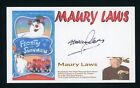 Maury Laws DEC. musique de partition dirigée Frosty le bonhomme de neige signée carte 3x5 E25059