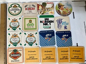 Vintage German Beer Meister Bar Coasters Lot of  17 - Picture 1 of 5