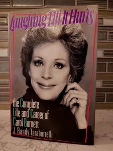 Beautiful & Rare Carol Burnett LAUGHING TILL IT HURTS 1988 HB/DJ 1st NICE - Picture 1 of 7