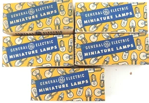 5 BOXES OF NEW OLD STOCK GENERAL ELECTRIC MINIATURE LAMPS #45 RADIO - Picture 1 of 5