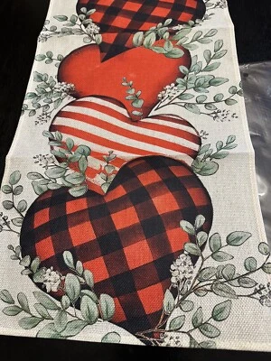 Eucalyptus Hearts 💕 Valentine'S Day Table Runner 13X48❤️ - Image 1 of 4